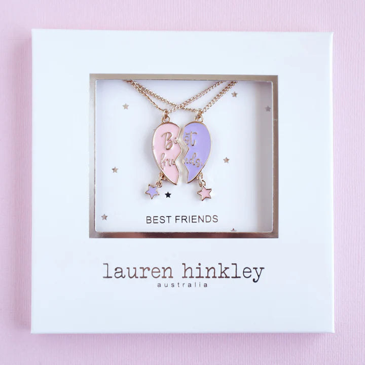 Forever Heart Best Friends Necklace Set