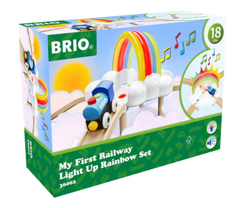 BRIO - My First Railway Light Up Rainbow Set - NEW!