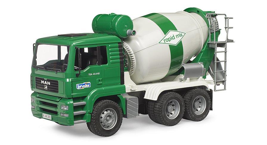 1:16 Construction MAN TGA Cement Mixer Truck Rapid Mix (02739)