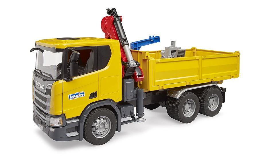 1:16 Scania Super 560R Truck with Crane and 2 Pallets (03551)