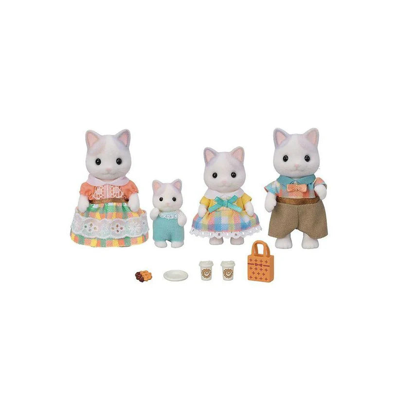 Sylvanian Families - Latte Cat Family