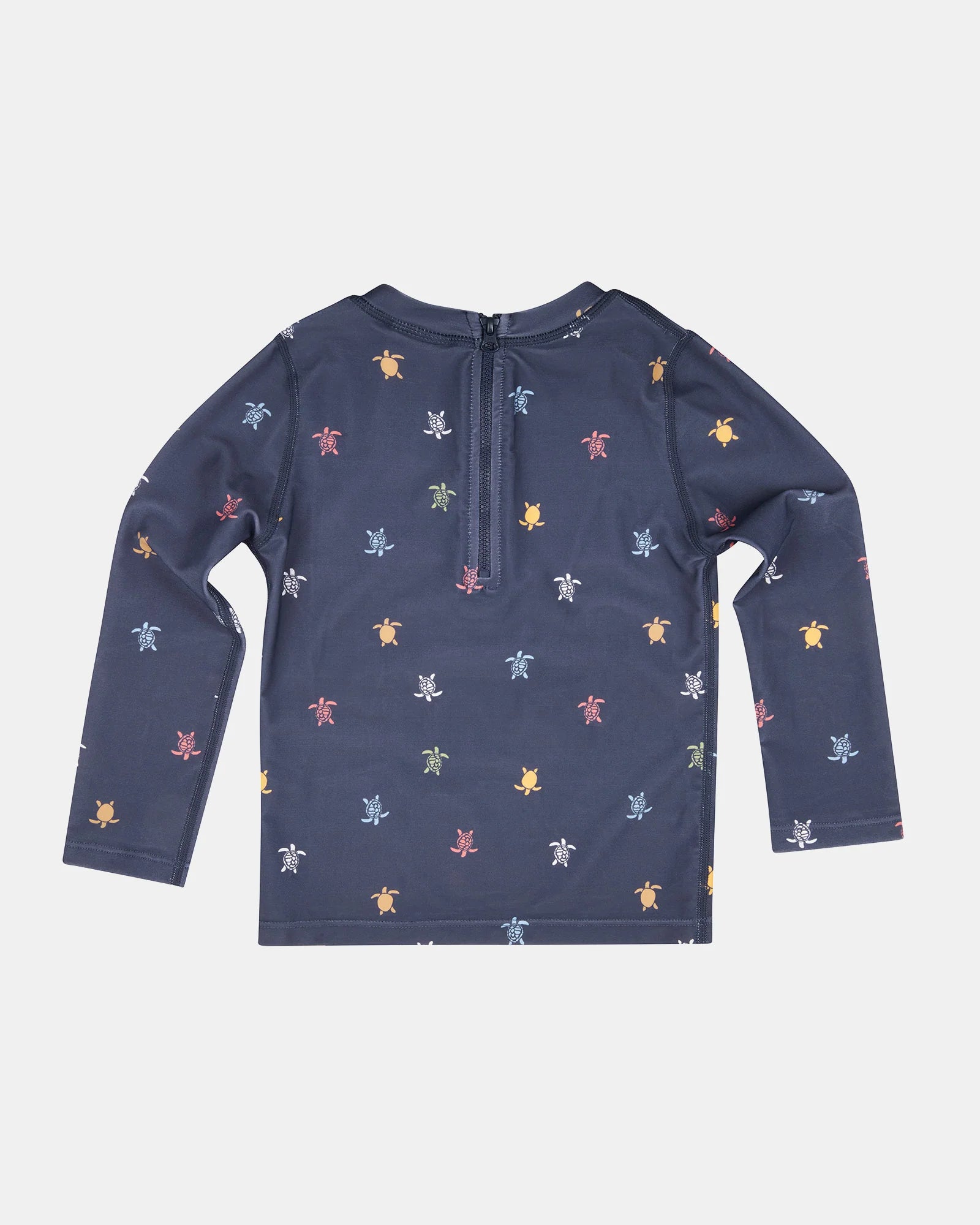 Kids Rashie - L/S Half Zip - Turtle Island