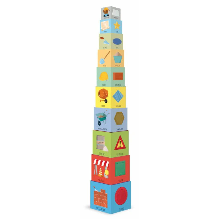 Edu-Blocks - Construction Stacking Blocks & Book Set