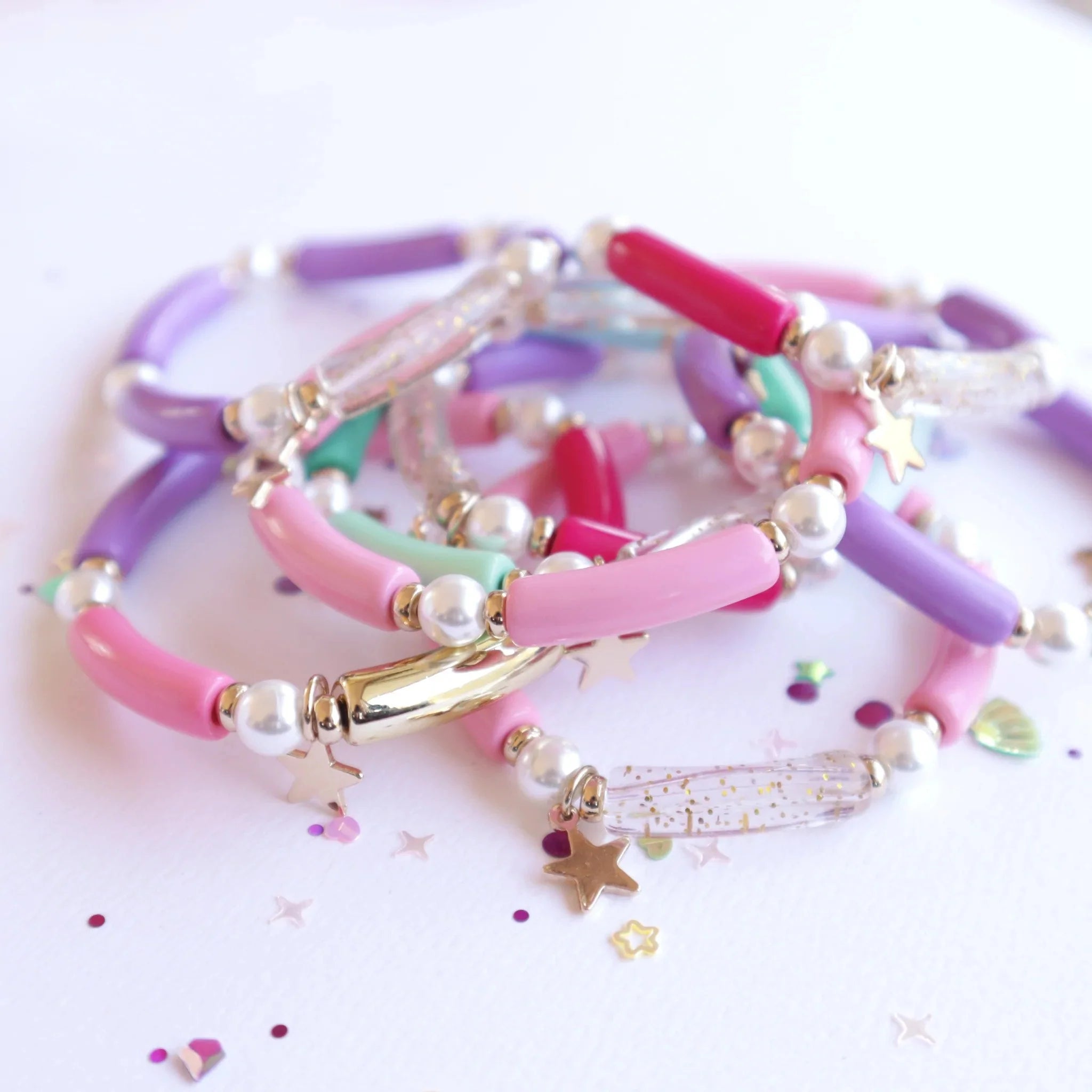 Love Glitter & Magic Elastic Bracelet