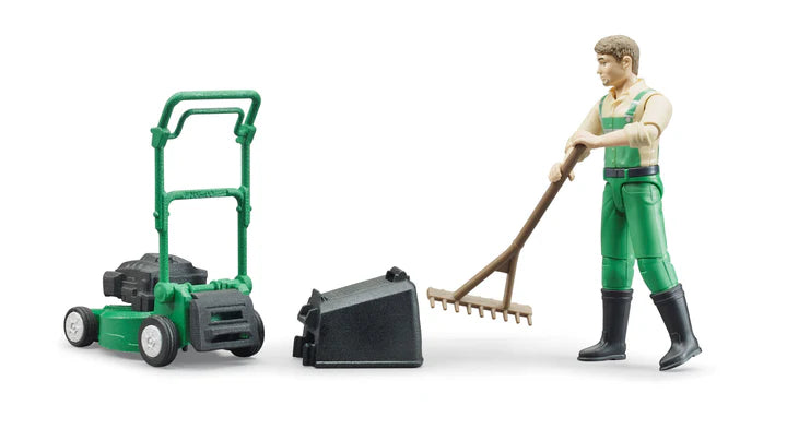 Gardener w/ Lawnmower and Equipment (62103)