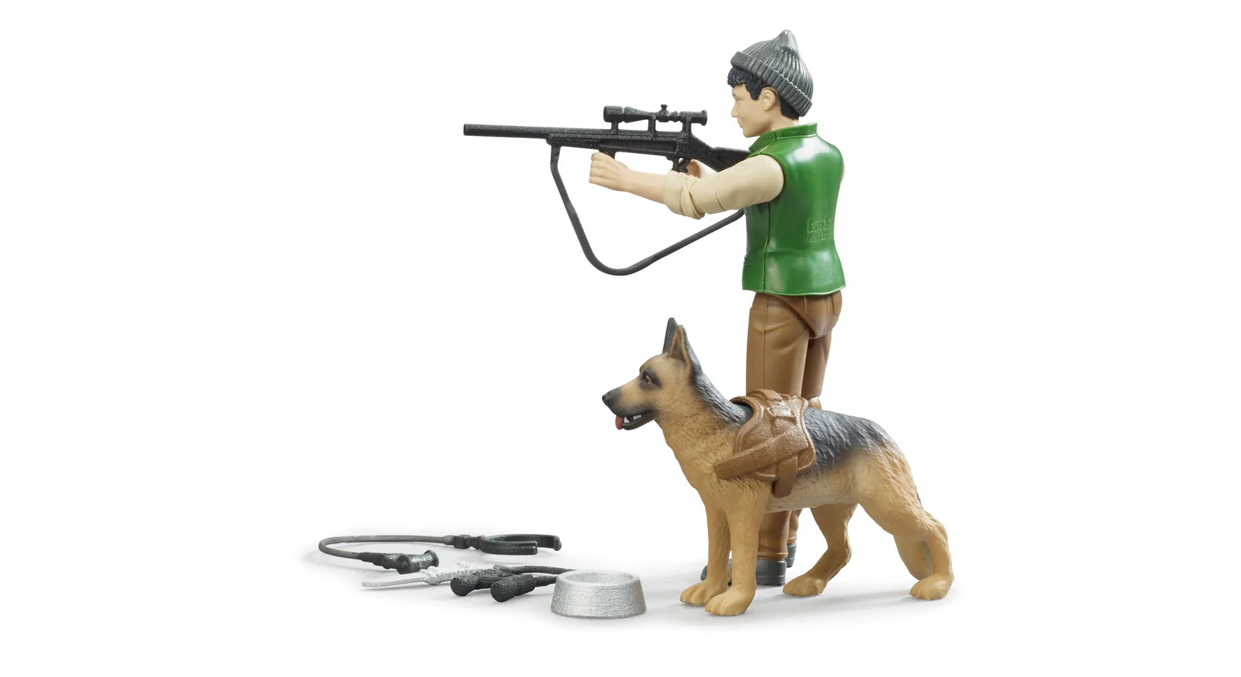 Bruder - Bworld Figure - Forest Ranger w/ Dog and Equipment (62660)