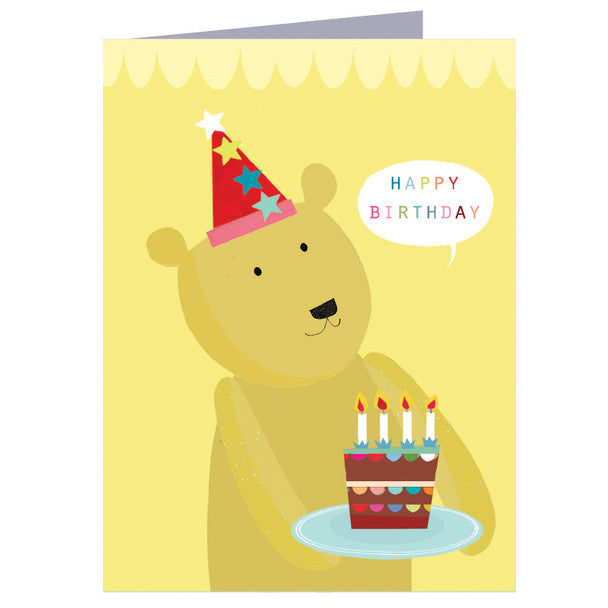 Birthday Card - Small Card - Bear