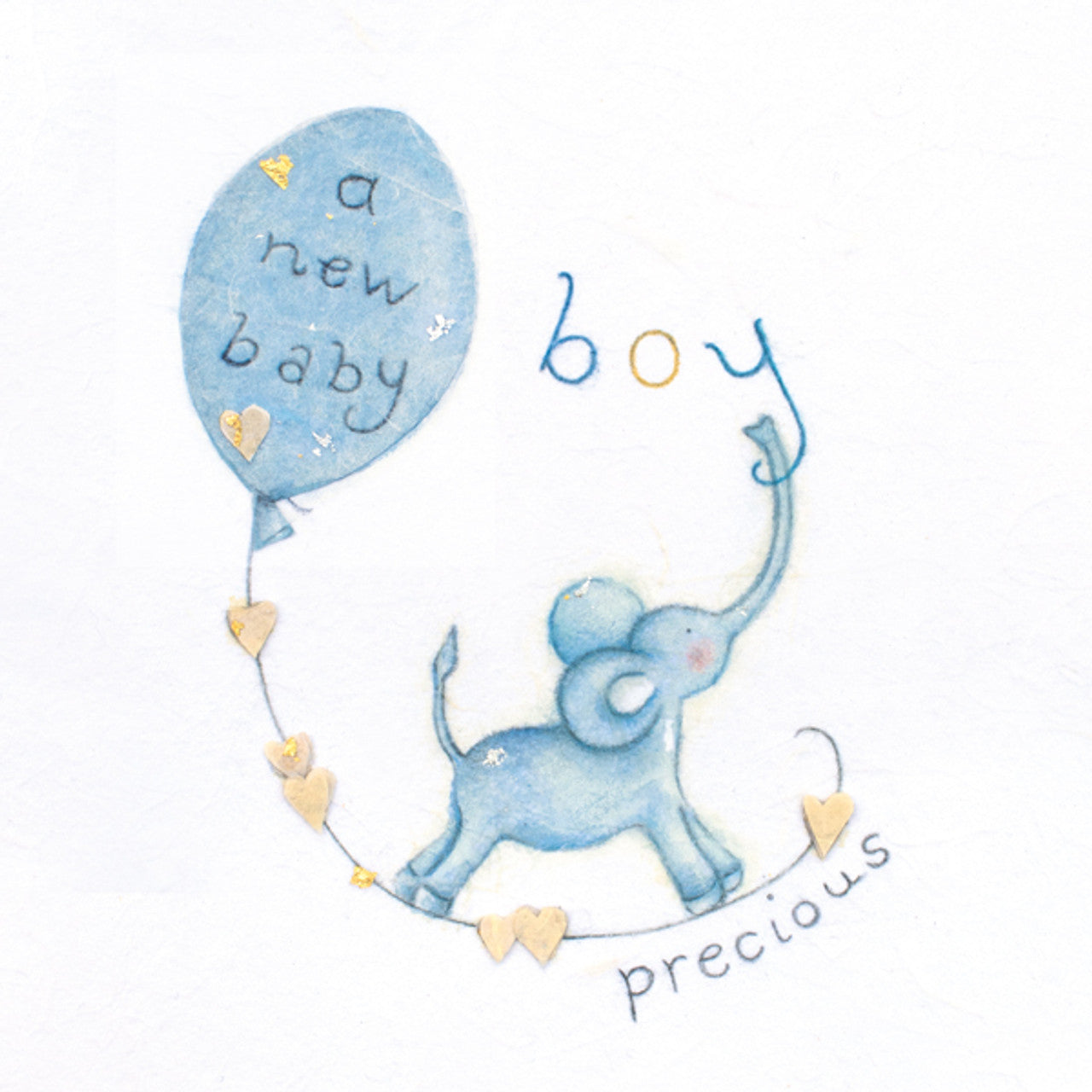 New Baby Card - Baby Boy Precious