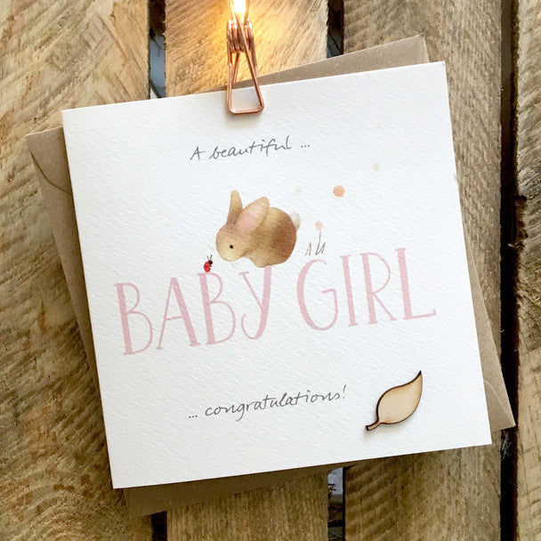 New Baby Card - Beautiful Baby Girl