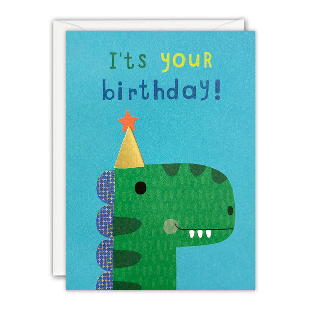 Birthday Card - It's Your Birthday! - Dinosaur