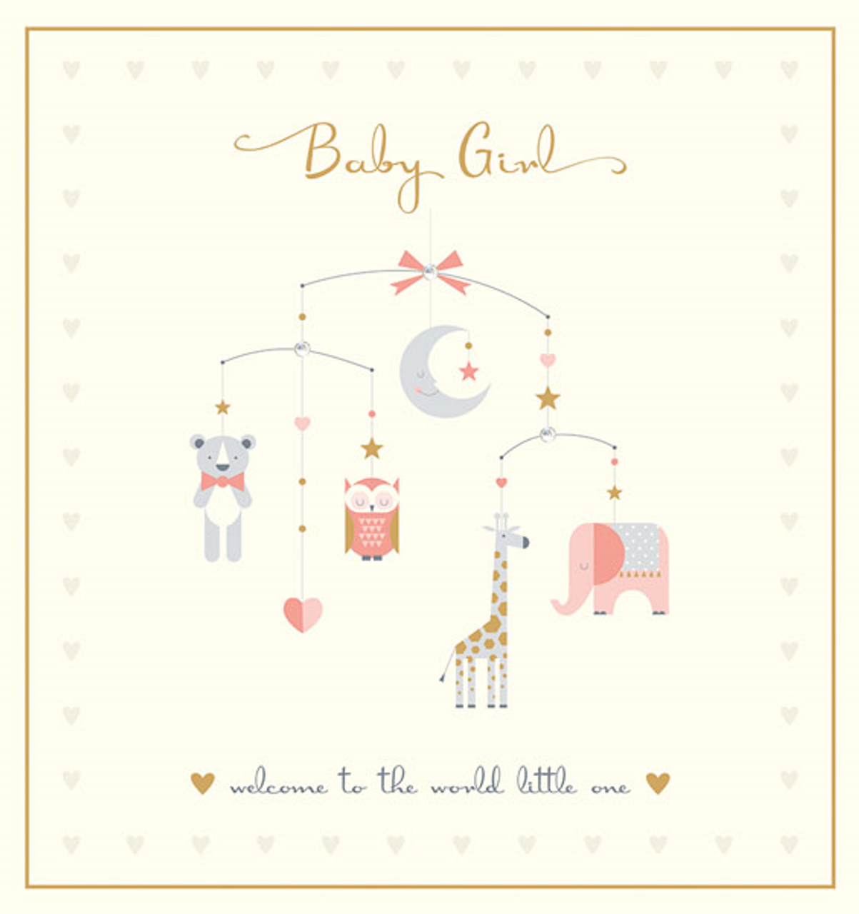 New Baby Card - Baby Girl