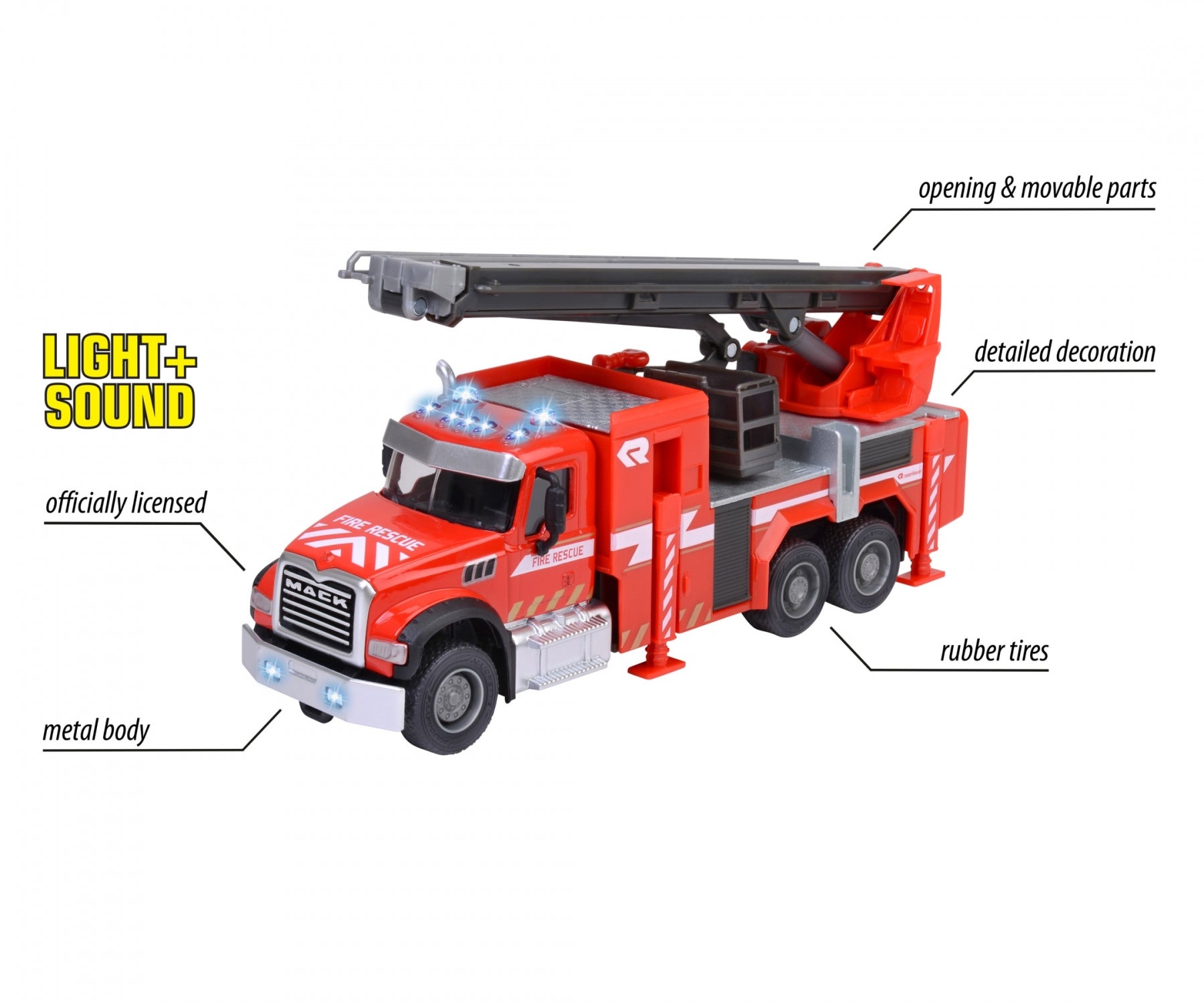 Majorette Grand Series - Mack Granite Fire Truck