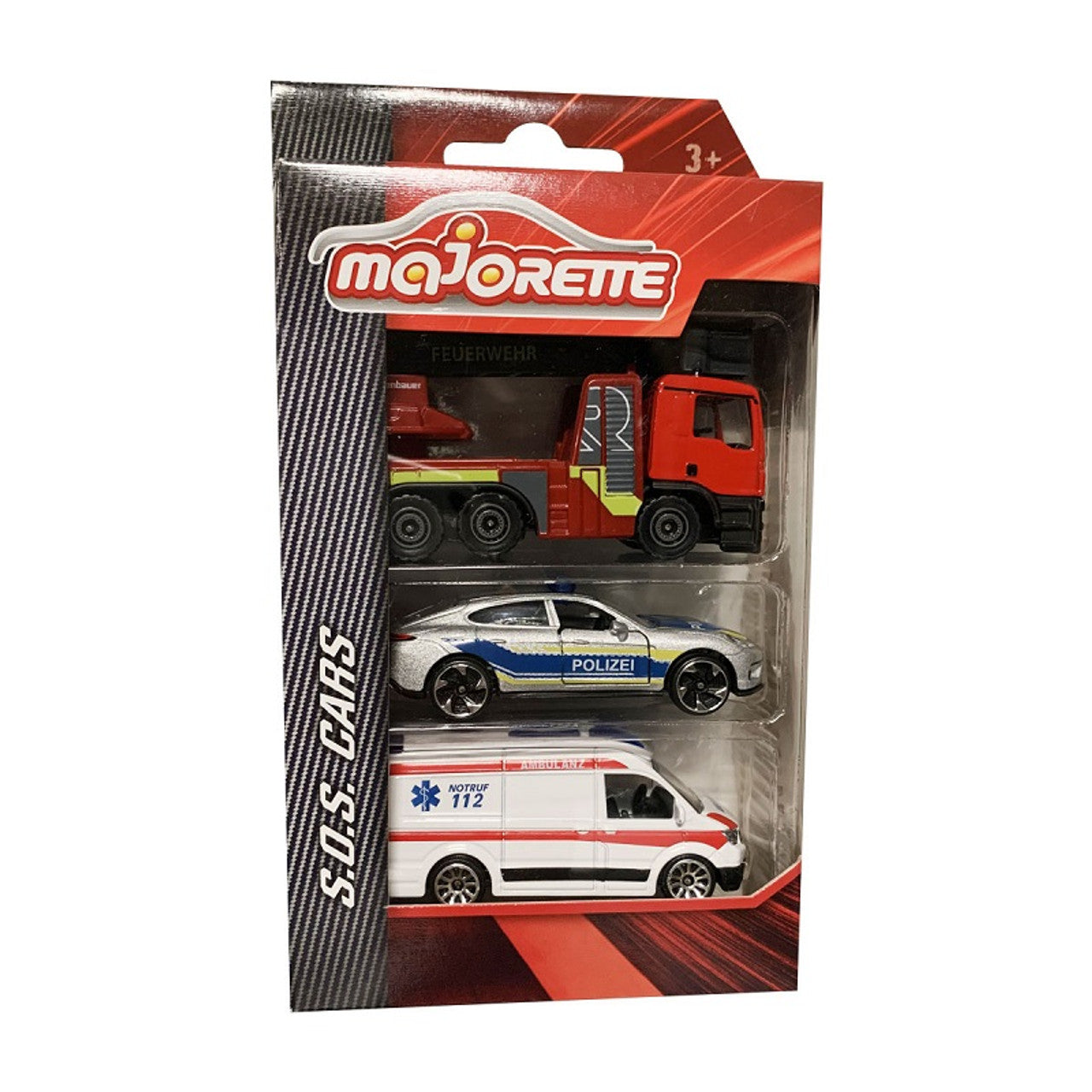 Majorette - International SOS Cars - 3 Pack