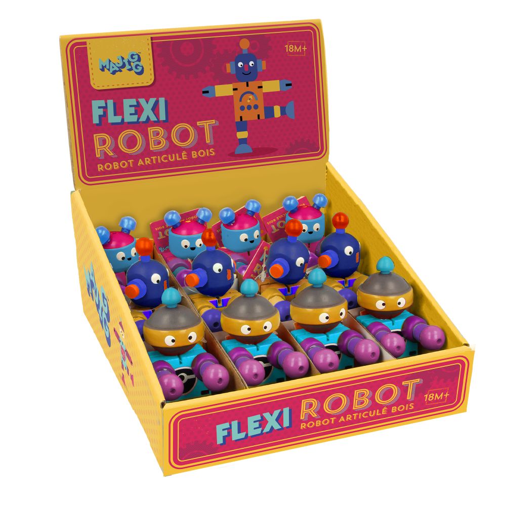 Majigg Wooden Flexi Robot