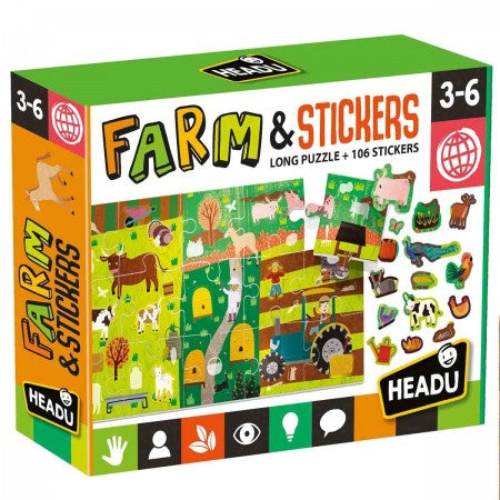 Puzzle + Stickers The Farm