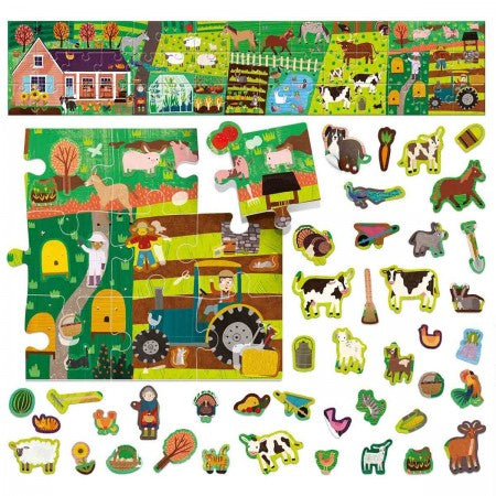 Puzzle + Stickers The Farm