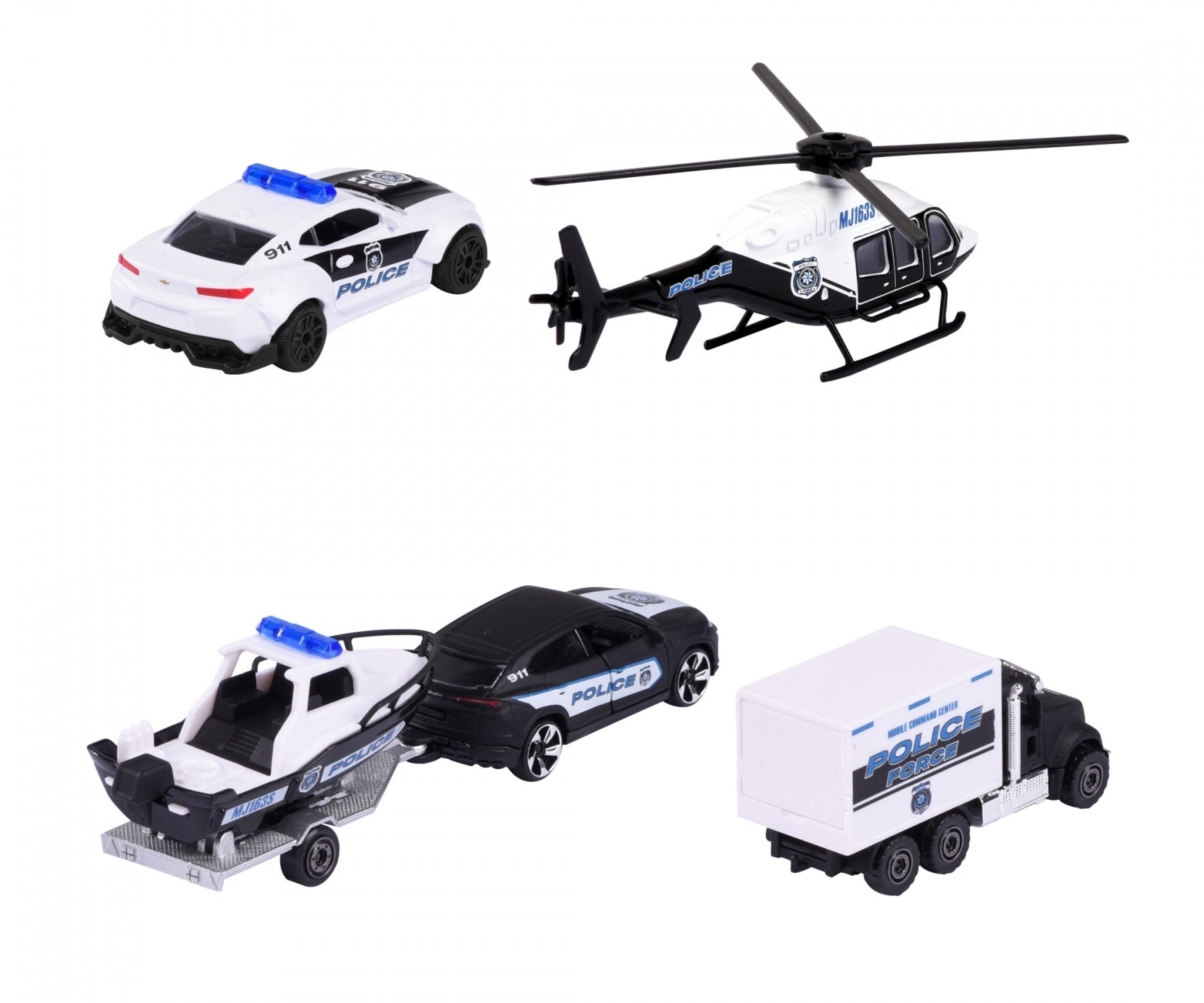 Majorette - Police Force 4 Piece Gift Pack