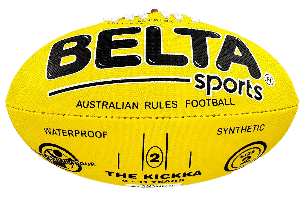 Footy - The Kickka - Size 2 - Yellow - (9-11 Years)