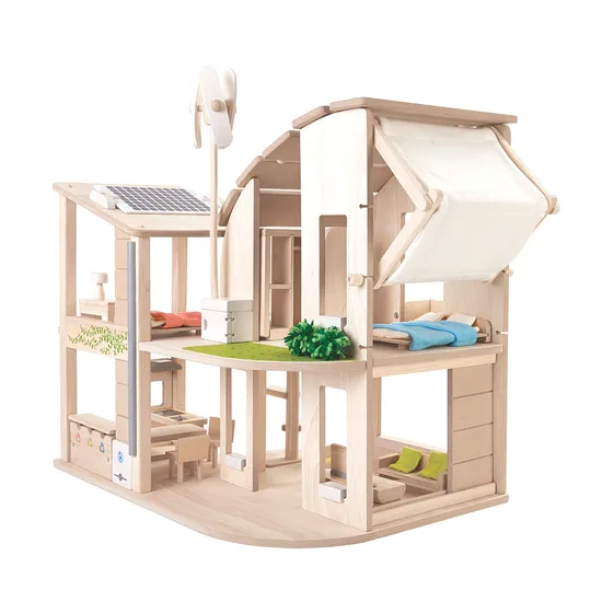 Tender Leaf Toys - Green Dollhouse with Furniture