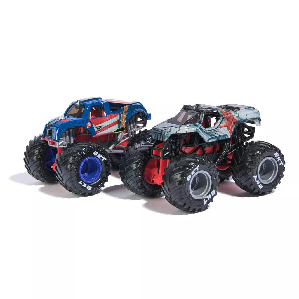 Monster Jam 1:64 Diecast Trucks - 2 Pack - Marvel