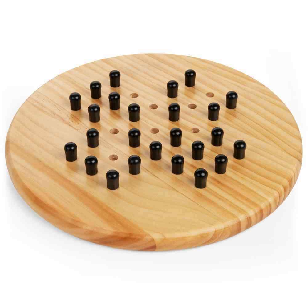 Classic Games Wooden Solitaire/Chinese Checkers