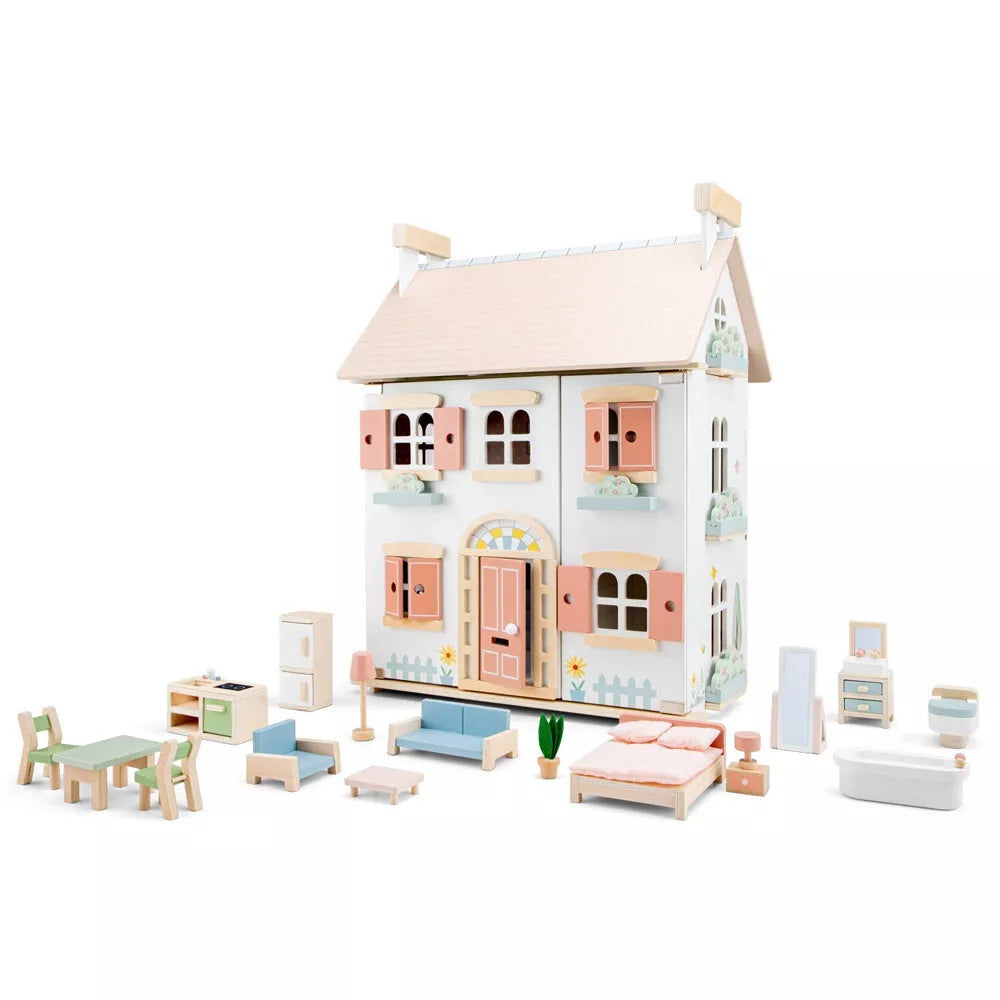 New Classic Toys - Doll House with Furniture