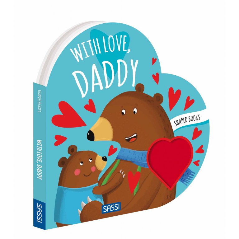 Shaped Board Book - With Love, Daddy