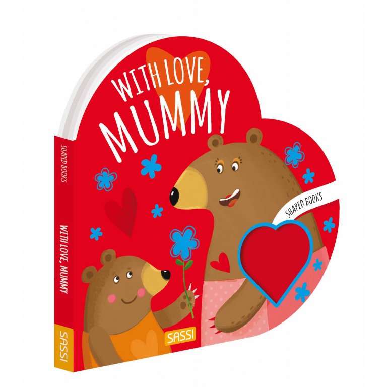 Sassi - Shaped Board Book - With Love, Mummy