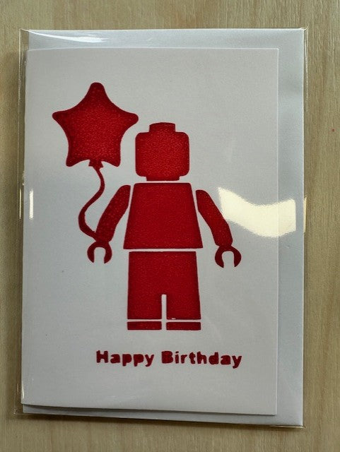 Birthday Card - Lego Man