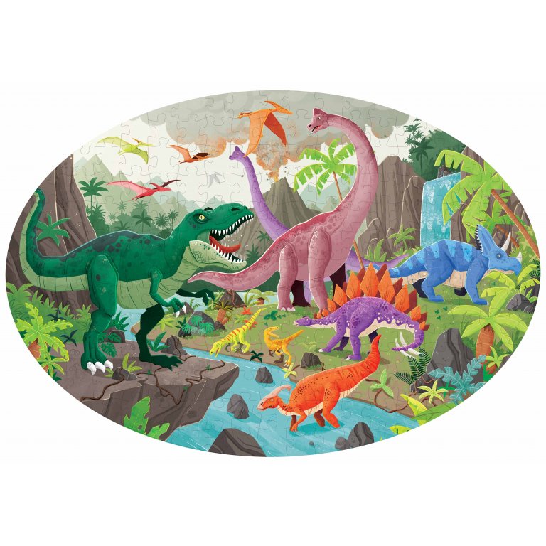 Travel, Learn and Explore - Puzzle and Book Set - Dinosaurs