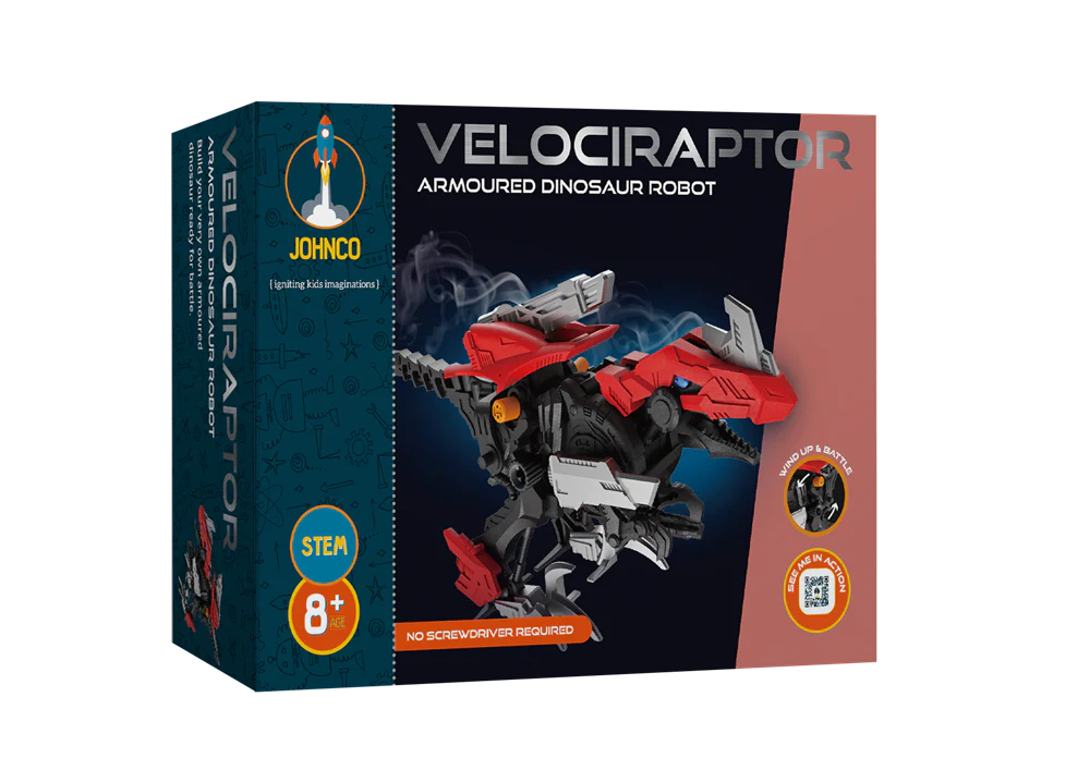 Velociraptor - Armoured Dinosaur Robot Kit