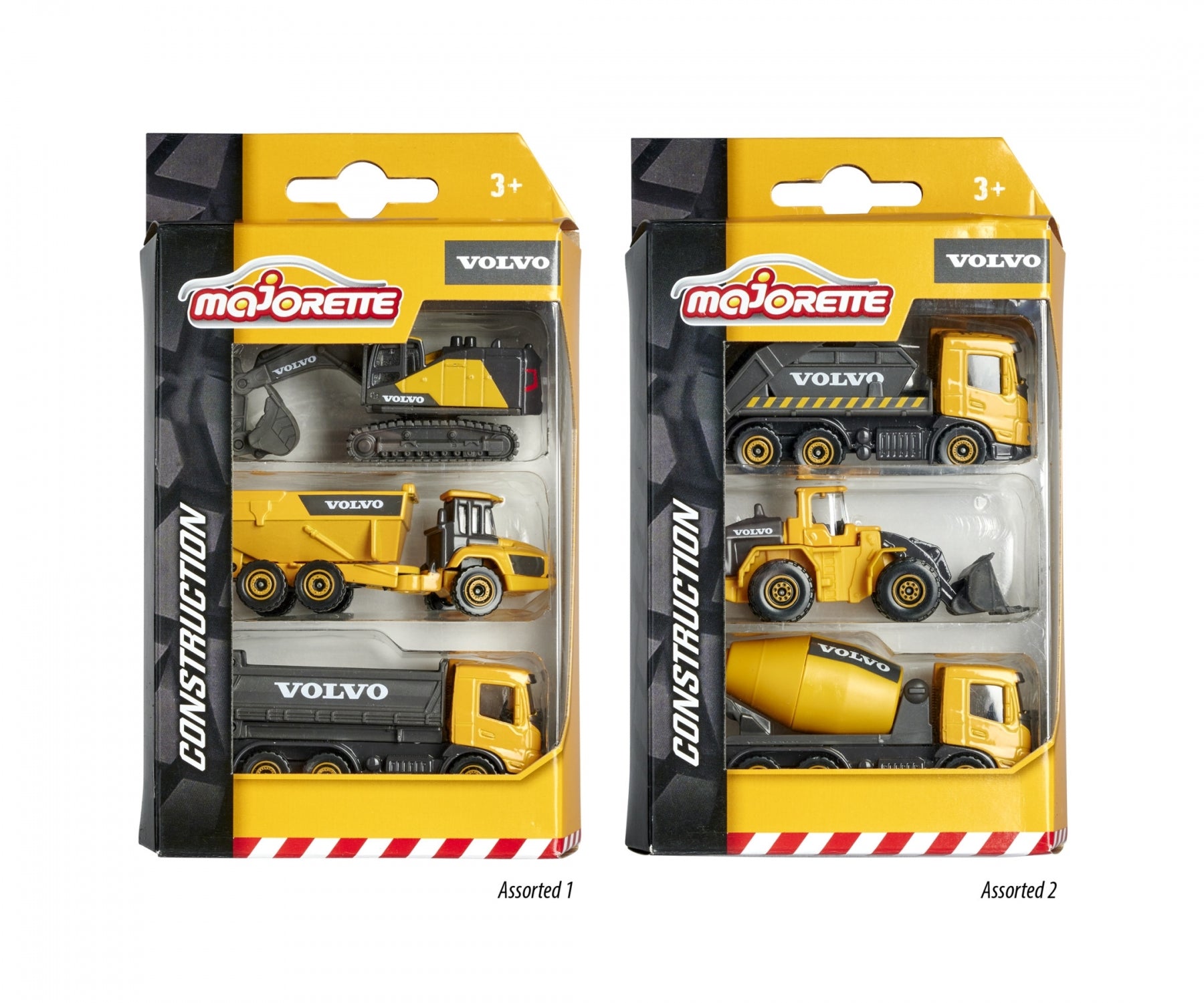 Majorette - Volvo Construction - 3 Pack