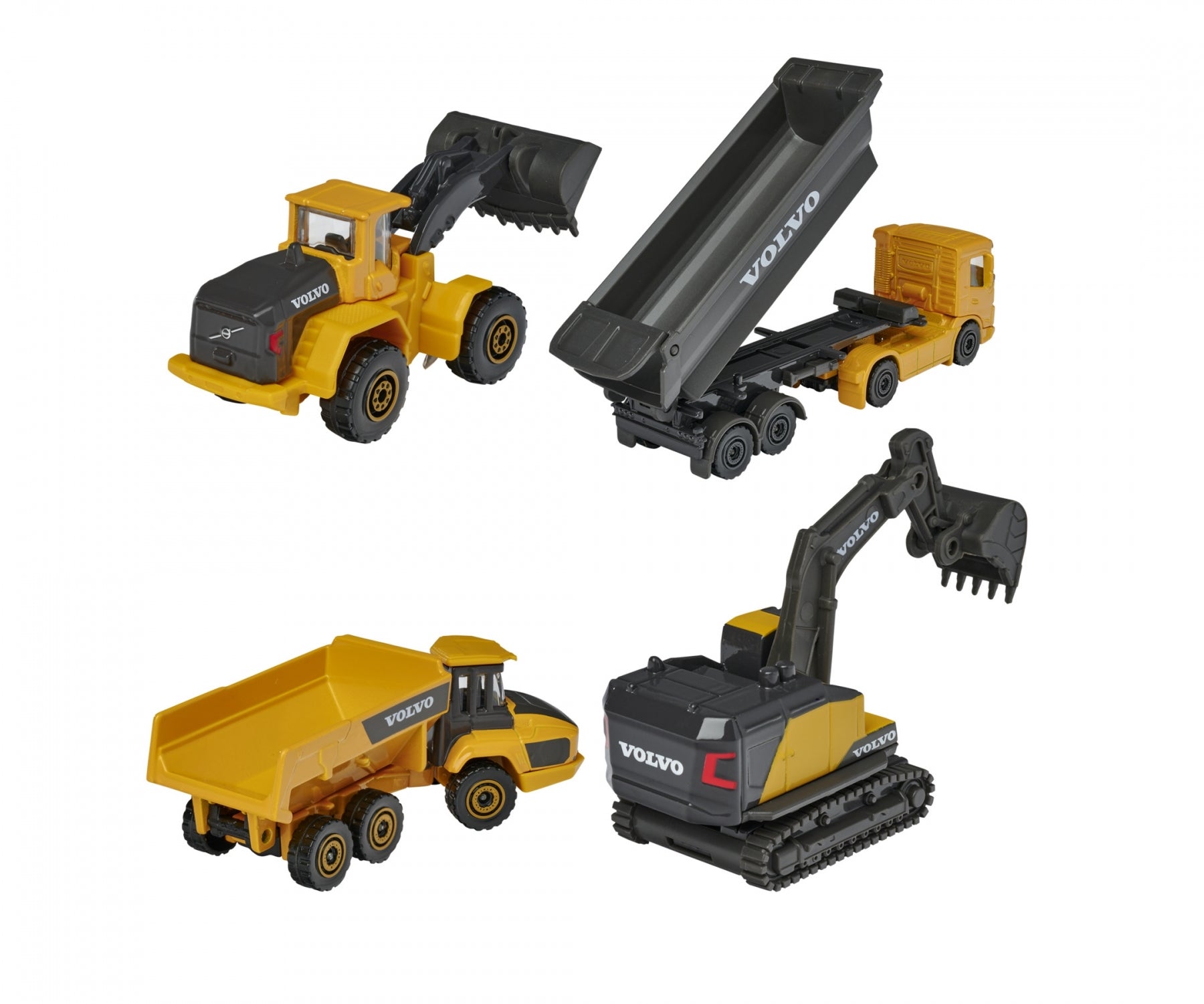 Majorette - Volvo Construction - 4 Piece Gift Pack