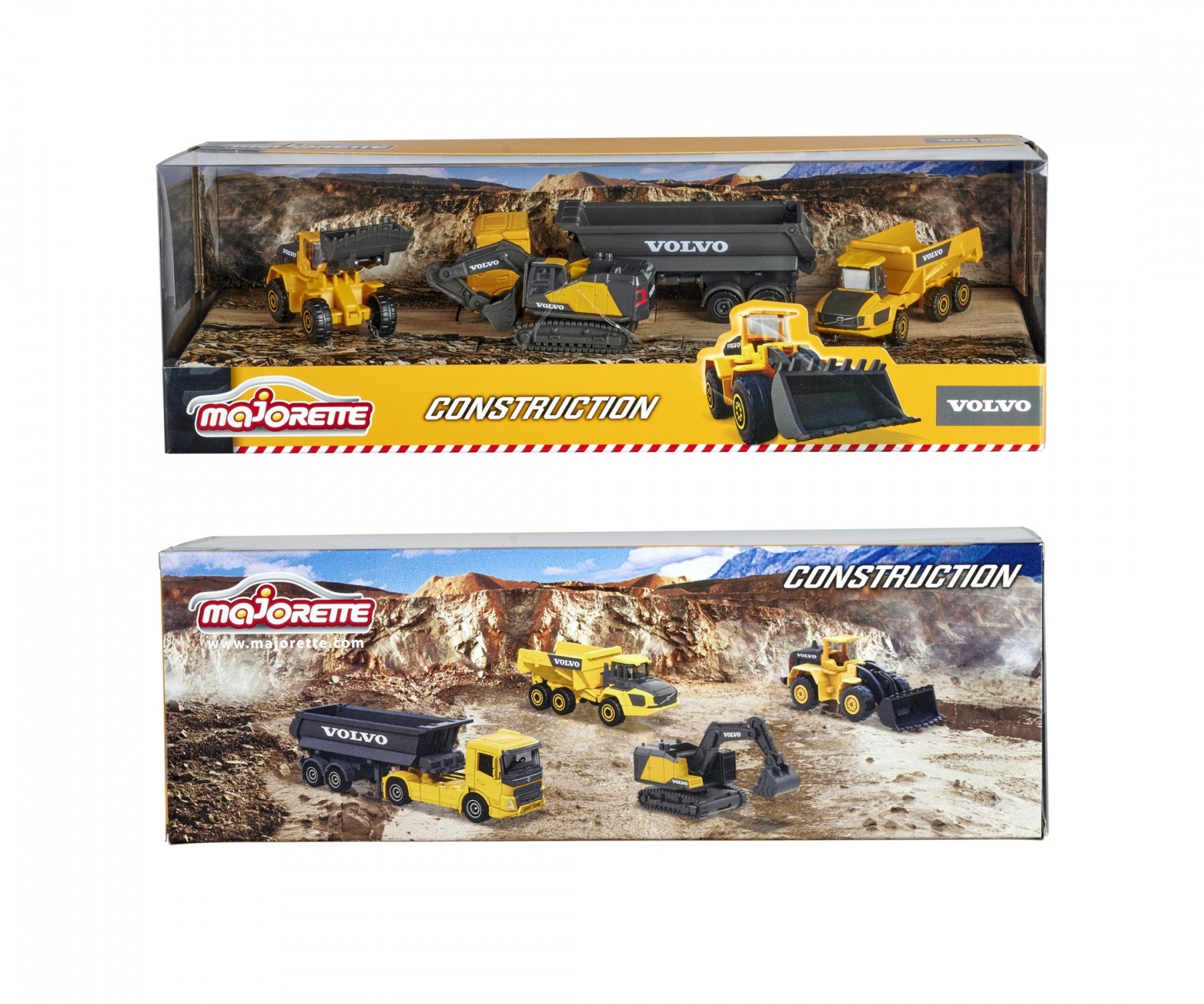 Majorette - Volvo Construction - 4 Piece Gift Pack