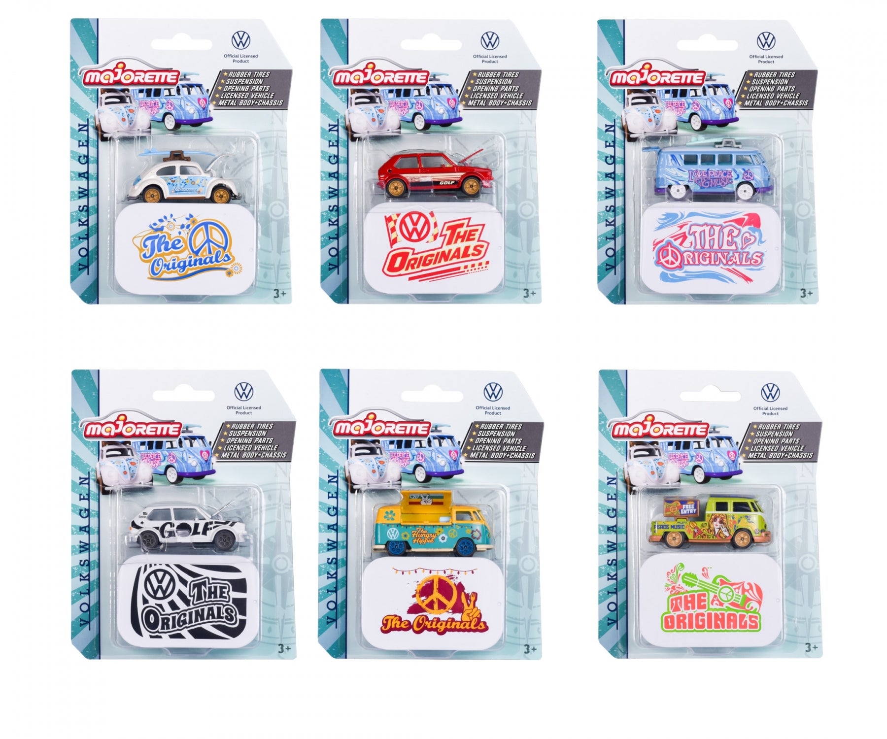 Majorette - Volkswagen The Originals Deluxe Cars - Assorted