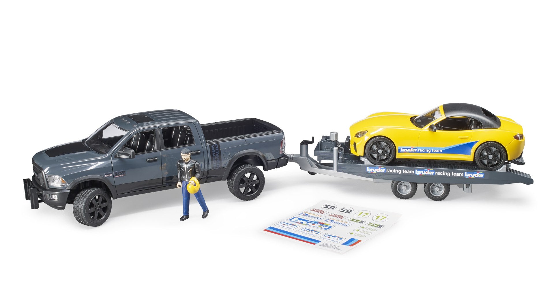 1:16 RAM 2500 Power Wagon & Bruder Road Racing Team (02504)