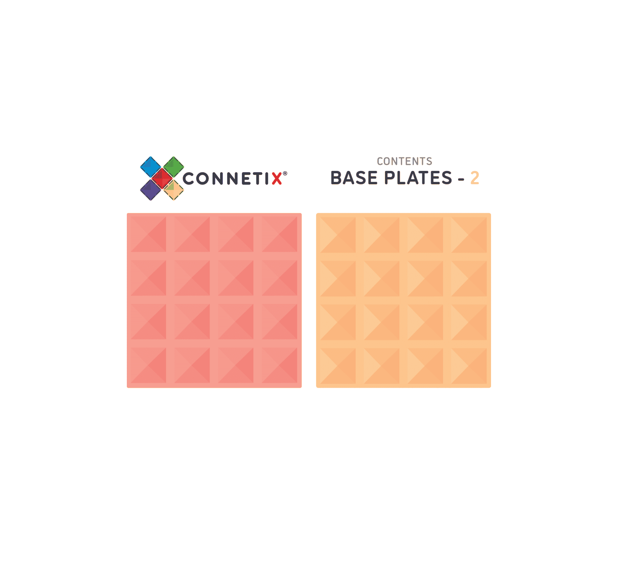 2 Piece Base Plate Pack - Lemon & Peach