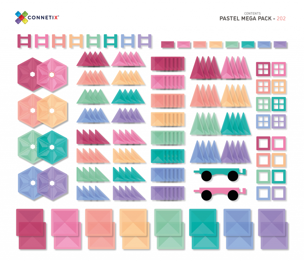 202 Piece Pastel Mega Pack