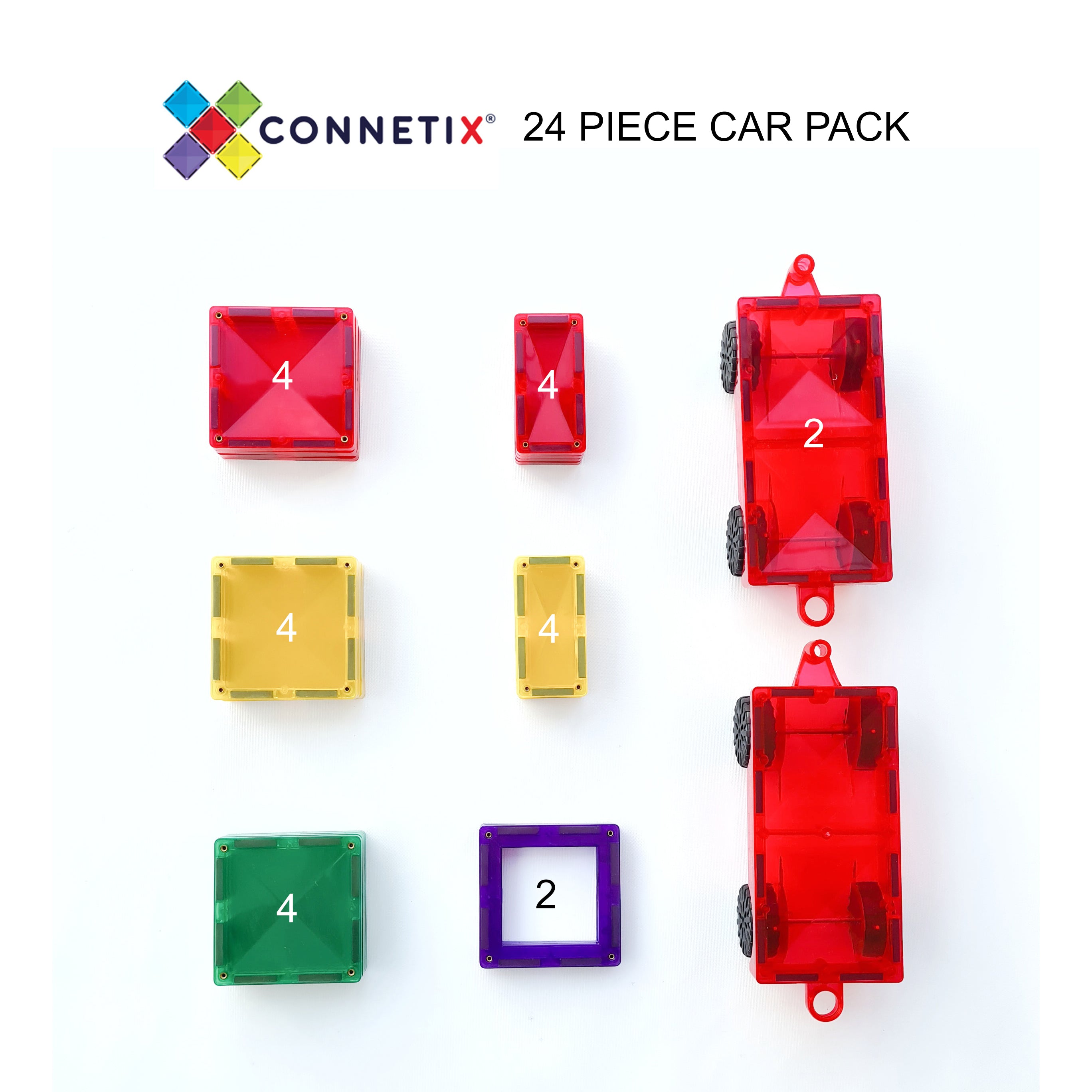 Connetix 24 Piece Rainbow Motion Pack