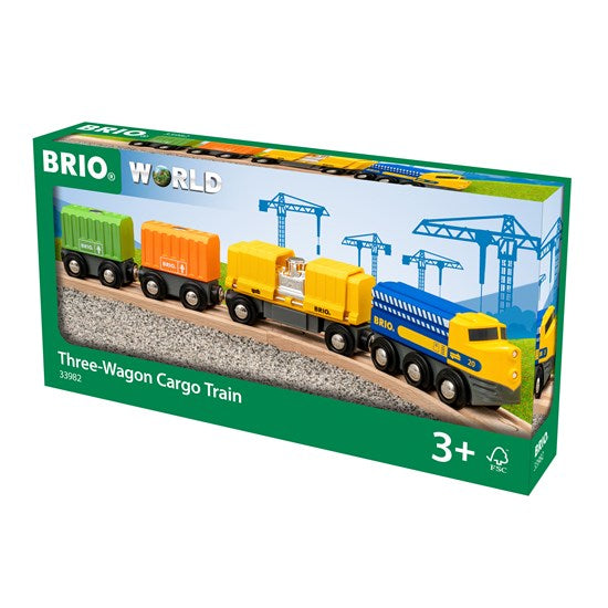 Three-Wagon Cargo Train (33982)