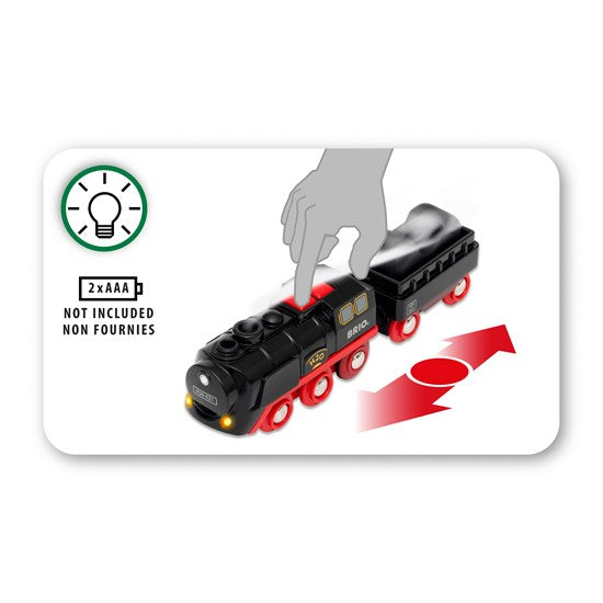 BRIO - Battery-Operated Steaming Train (33884)