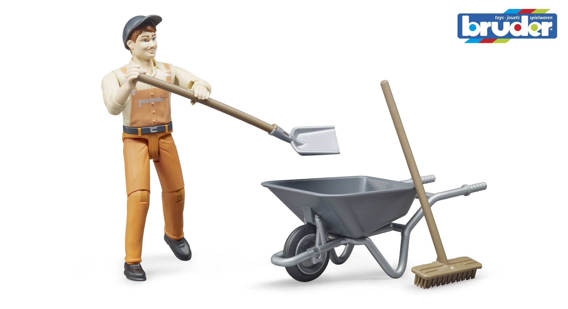 Bruder - Bworld Figure - Set municiple worker (62130) - Toot Toot Toys