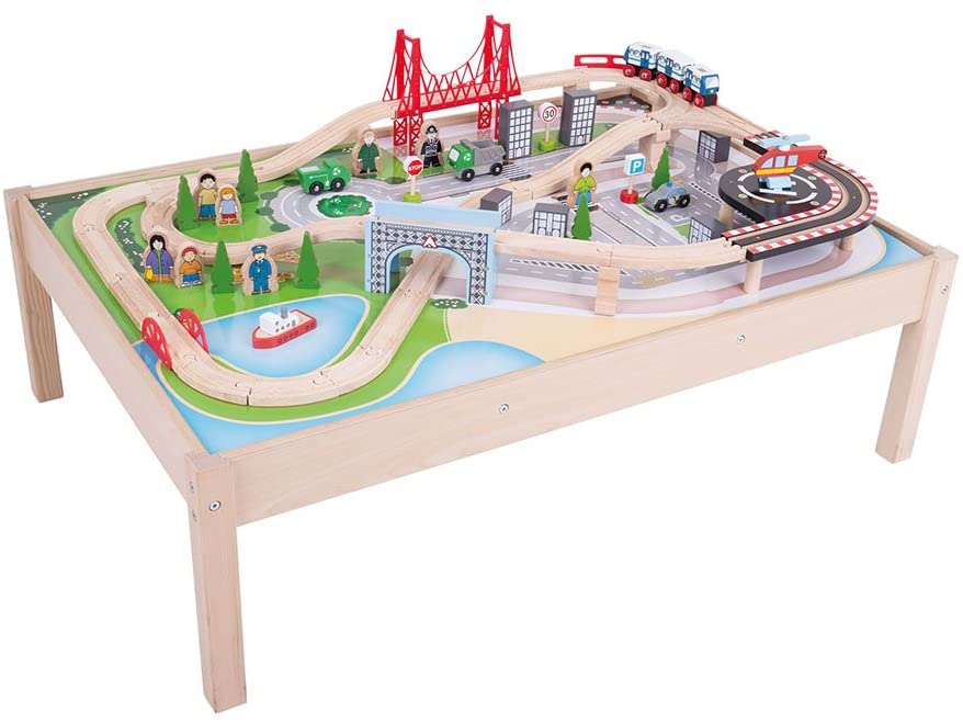 Bigjigs - City Train Set and Table