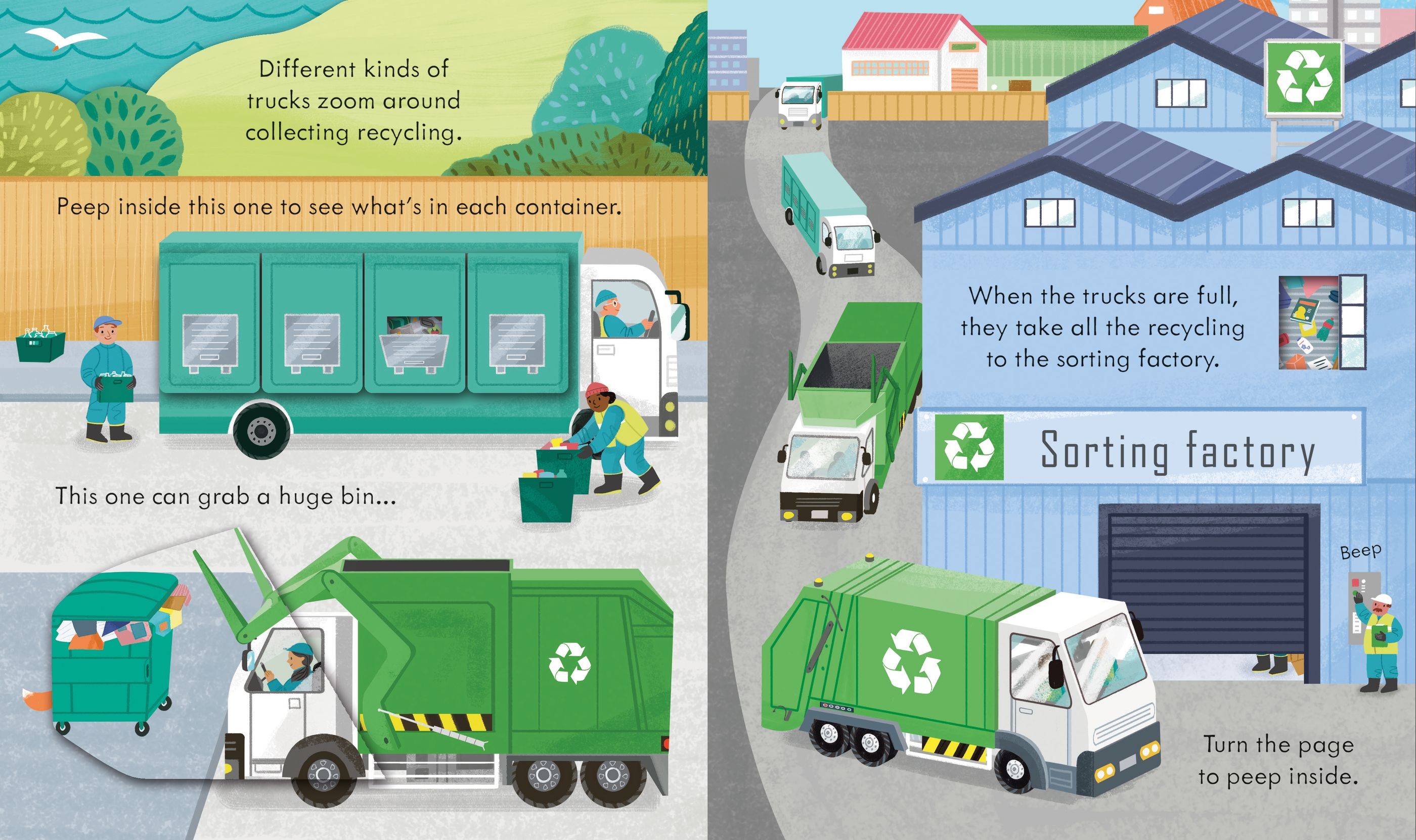 Peep Inside - How a Recycling Truck Works