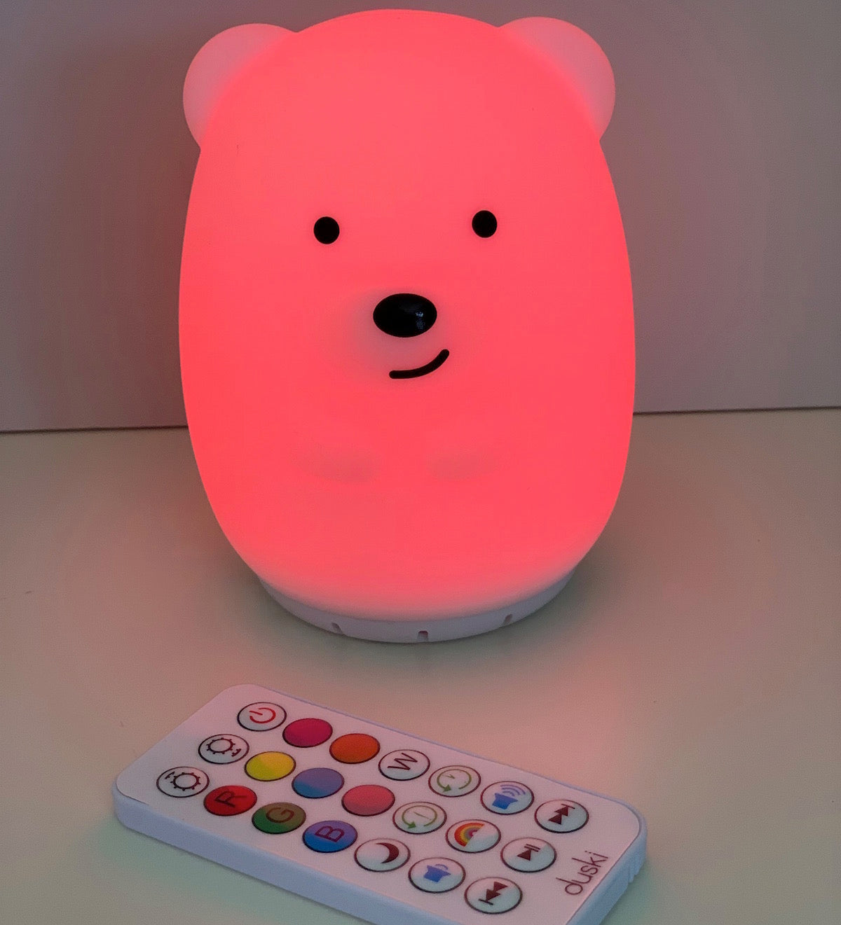 Duski Dream Guardian - Rechargeable Bluetooth Speaker Night Light - Bear