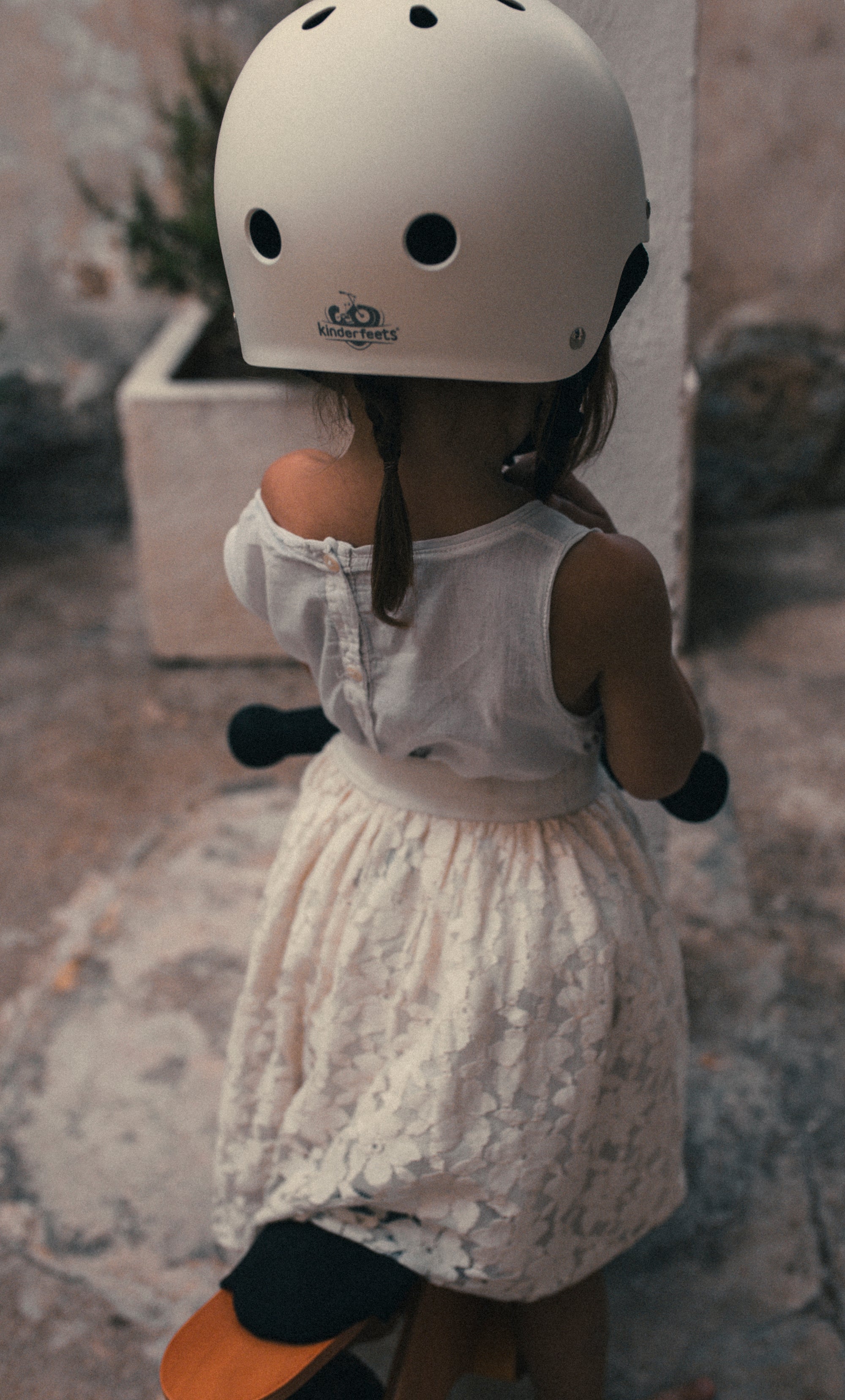 Toddler Bike Helmet - Matte White