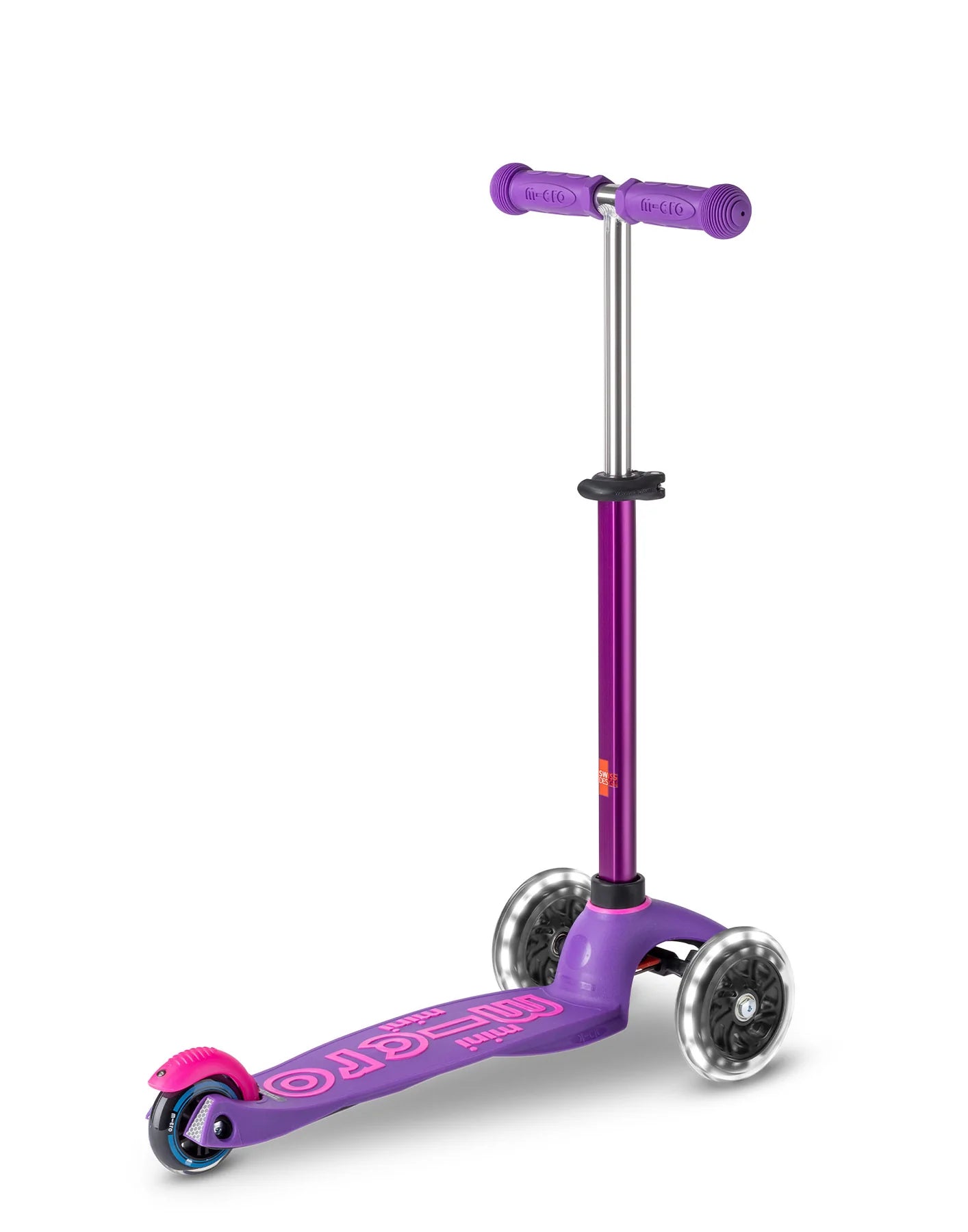 Micro Mini Deluxe Scooter - LED Light Up Wheels - Purple/Pink - 2-5 years