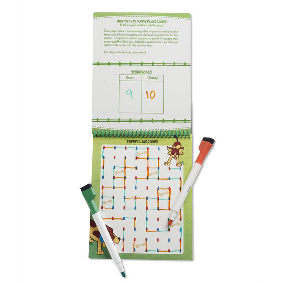 Melissa & Doug – On the Go - Wipe Off Activity Pad - Animal Games