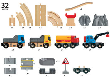 BRIO - Rail & Road Loading Set (33210) - Toot Toot Toys