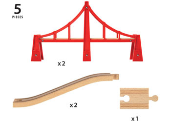 BRIO - Double Suspension Bridge (33683) - Toot Toot Toys